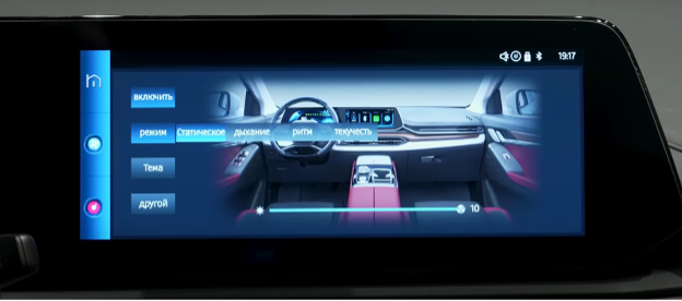 налаштування атмосферного світла автомобіля